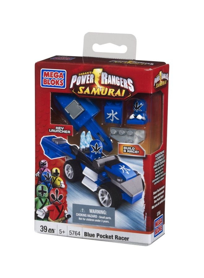 5764 39-Piece Power Rangers Pocket Racer Building Set 5764 39 5+ Years