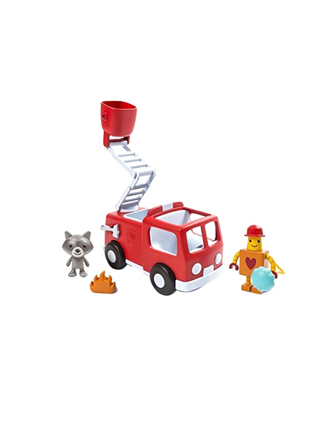 8-Piece Hugbot And Kiki’s Fire Truck Play Vehicle Set Multicolour