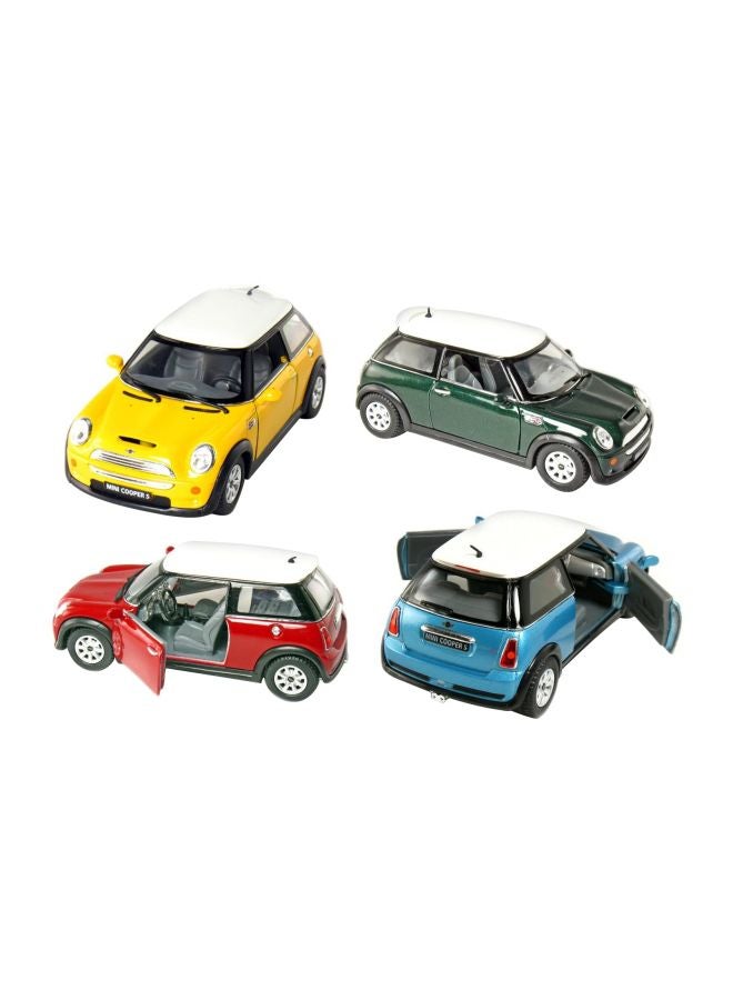 4-Piece Mini Cooper Die Cast Car KT5059D-P4