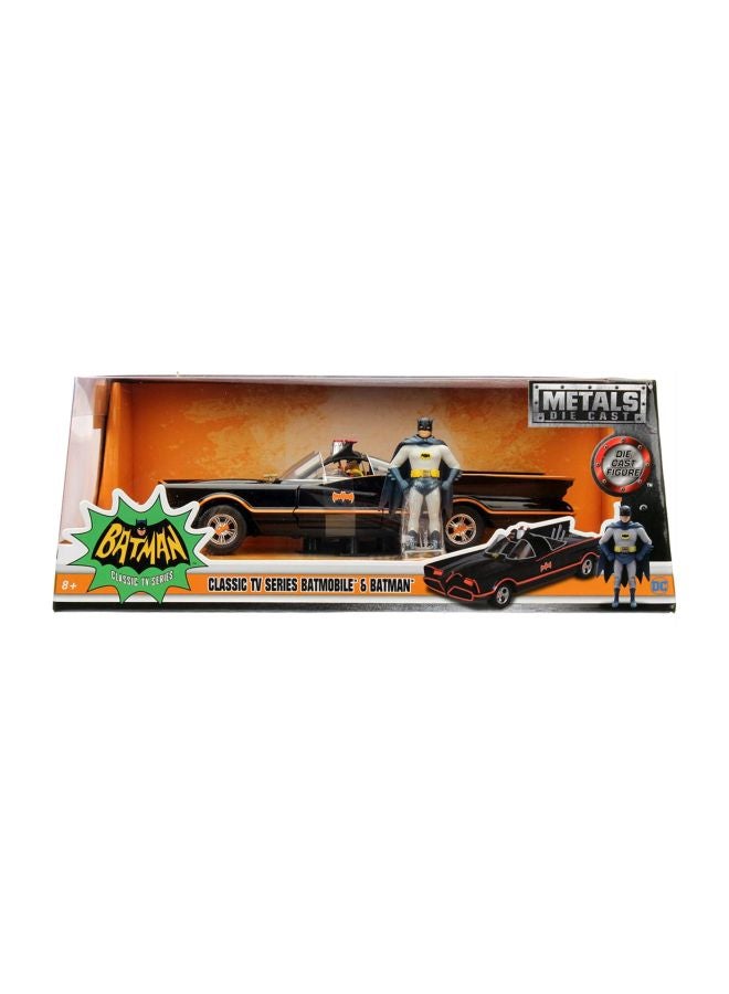 DC Comics Classic TV Series Batmobile And Batman Playset 98259 Multicolour