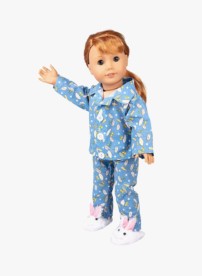 3-Piece Rainy Day Pajama Doll Outfit Set