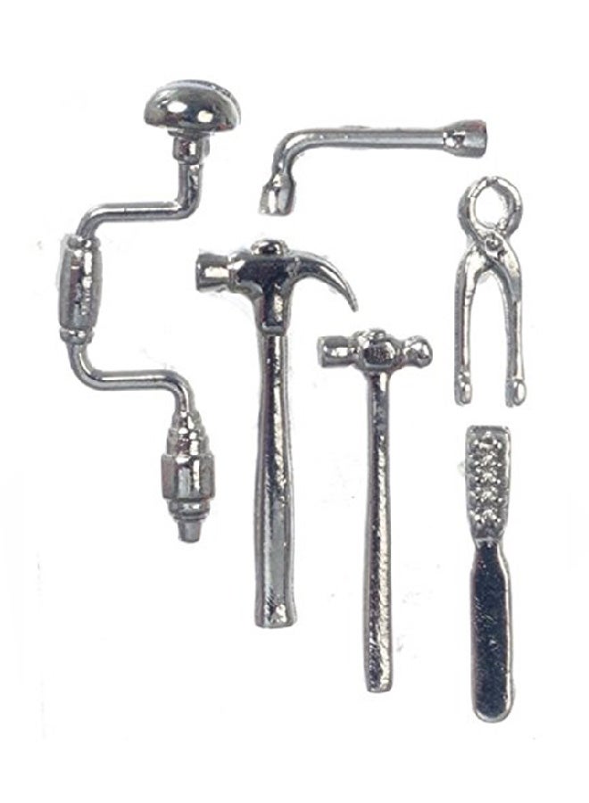 7-Piece Miniature Dollhouse Tools Set