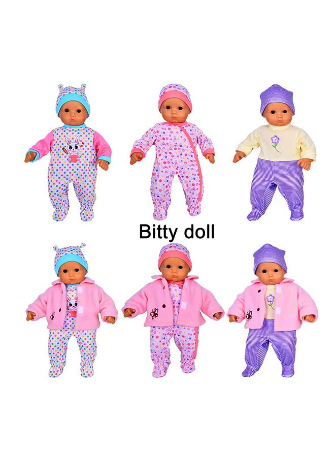 7-Piece Born Baby Doll Cloth With Hat And Coat 15inch