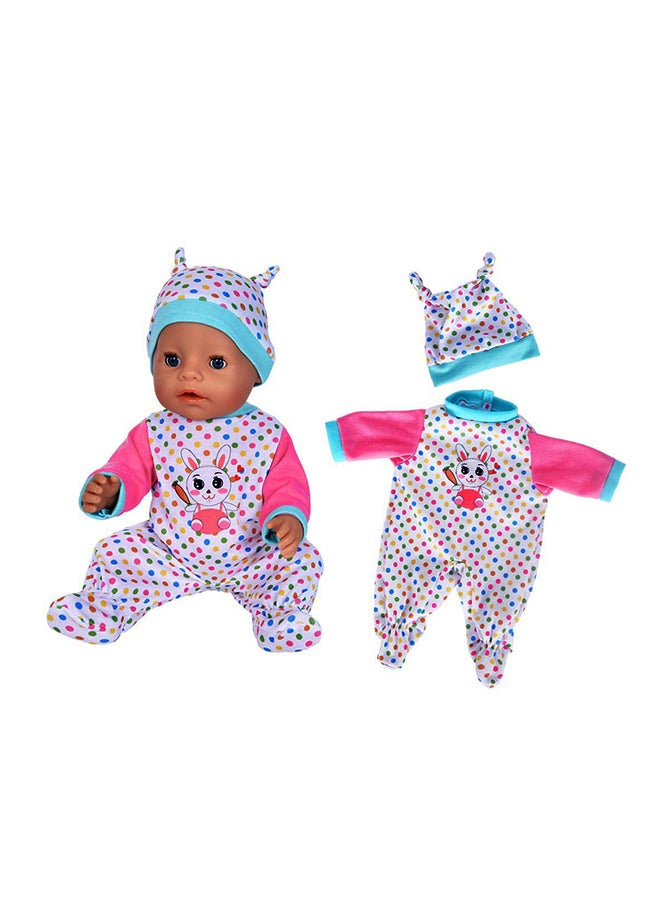 7-Piece Born Baby Doll Cloth With Hat And Coat 15inch