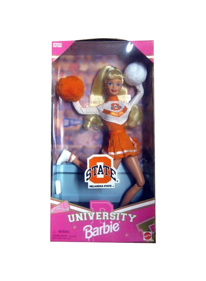 Oklahoma State University Cheerleader Barbie Doll 17752
