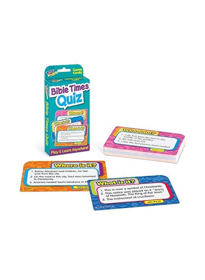 Bible Times Quiz Challenge Cards