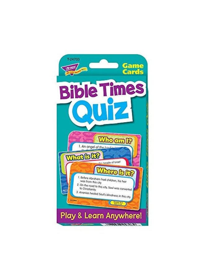 Bible Times Quiz Challenge Cards