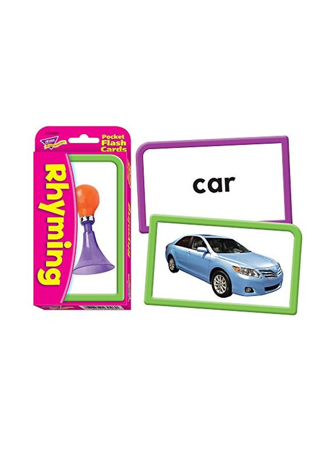 Pack Of 56 Rhyming Pocket Flash Card