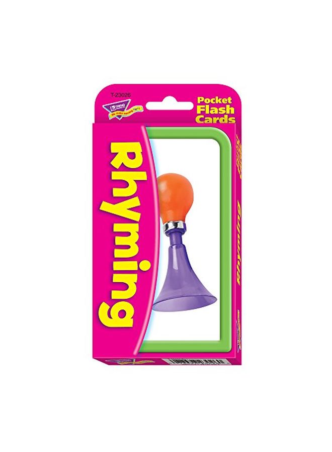Pack Of 56 Rhyming Pocket Flash Card