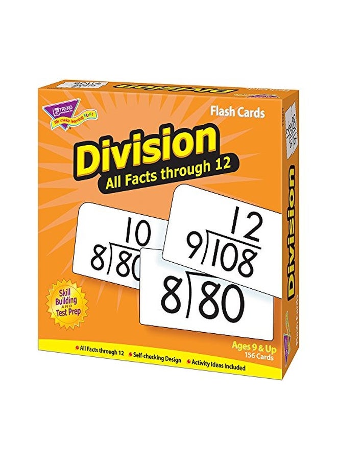 Division All Facts Through 12 Skill Drill Flash Cards T53204