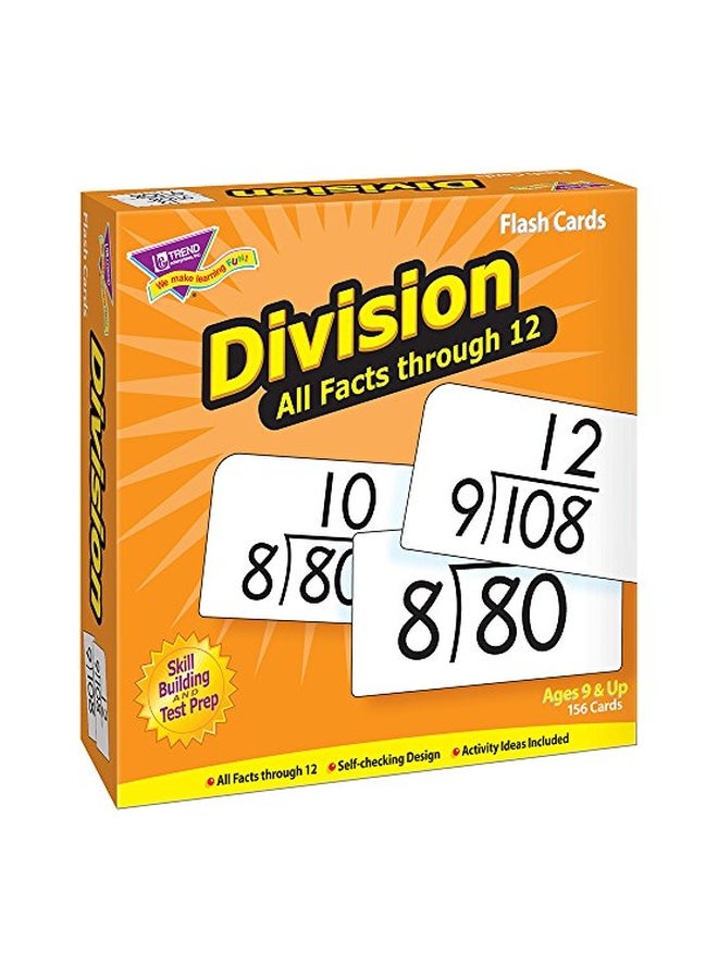 Division All Facts Through 12 Skill Drill Flash Cards T53204