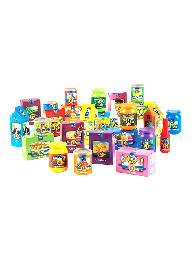 26-Piece Learning Resources A To Z Alphabet Groceries Set