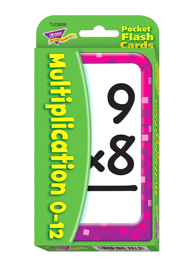Multiplication Pocket Flash Cards