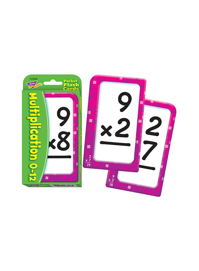 Multiplication Pocket Flash Cards
