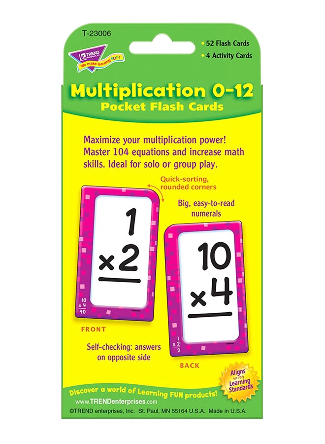 Multiplication Pocket Flash Cards