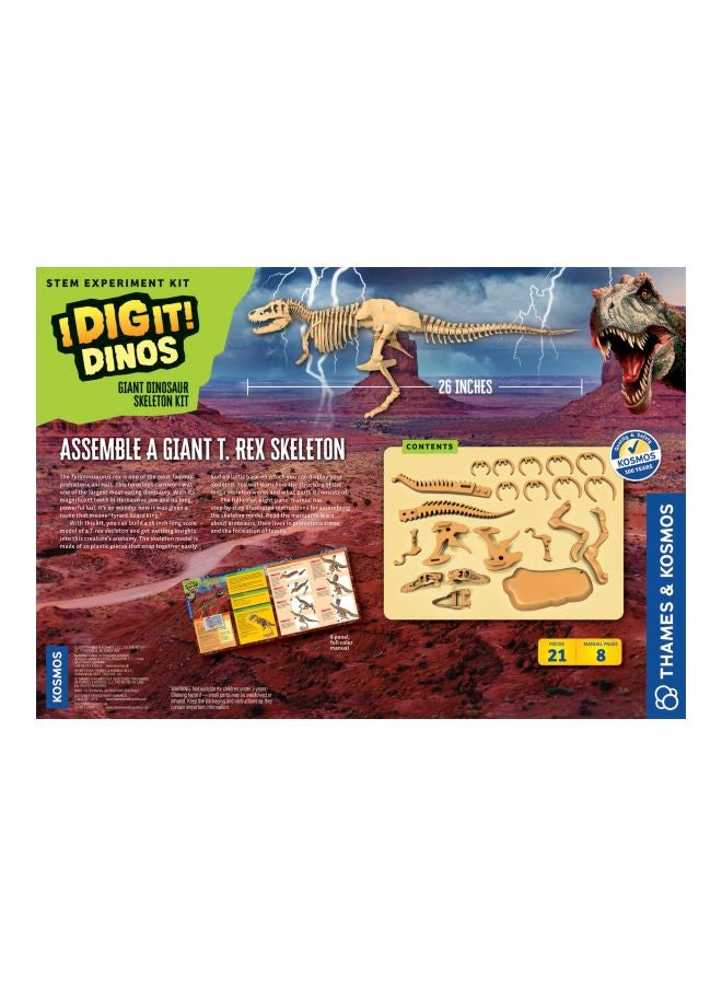 21-Piece Giant Dinosaur Skeleton Kit 632120 26inch