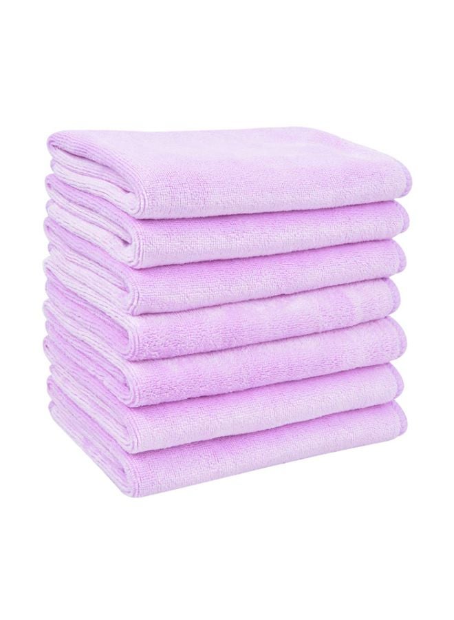 7-Piece Washcloth Set Pink 12x12inch