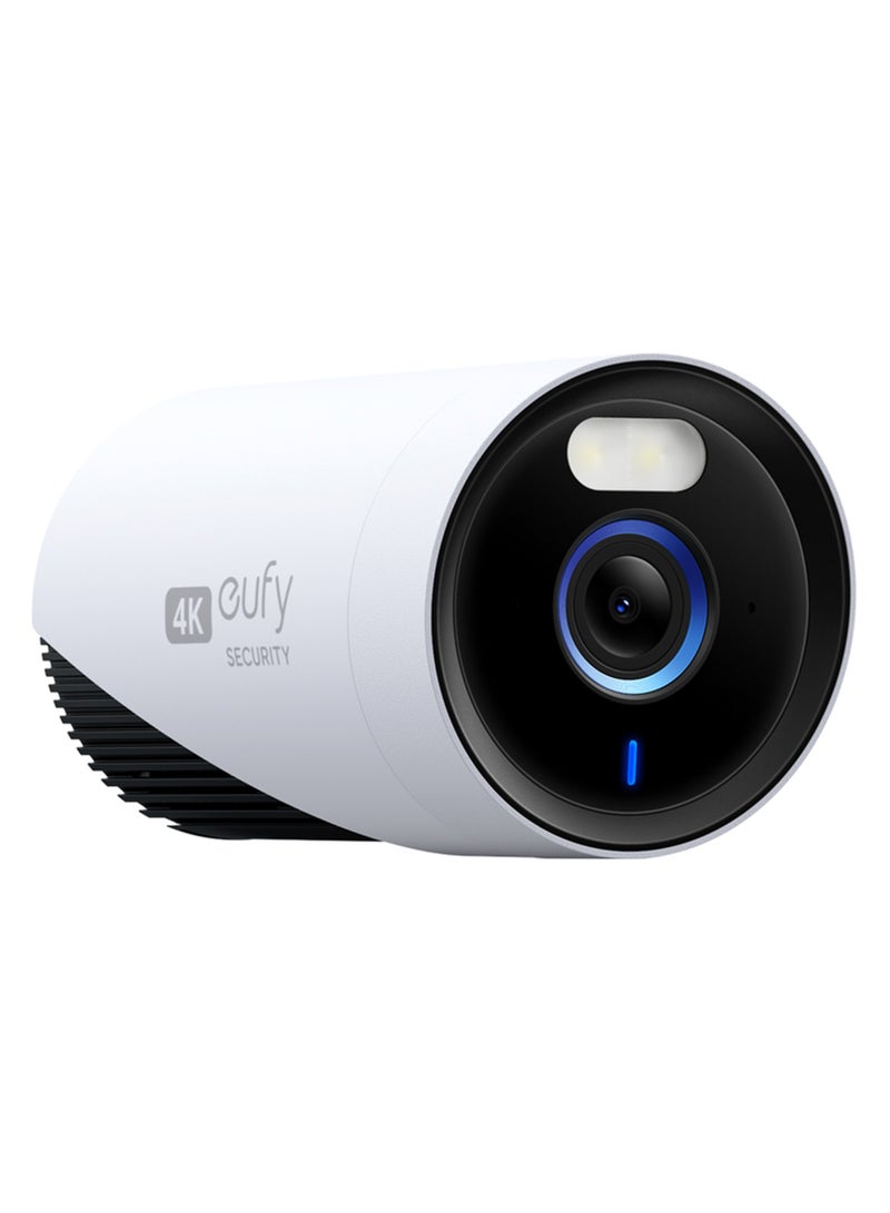 eufy Security E330 (Professional) Add-On 4K Wired Outdoor Security Camera with Spotlights for 24/7 Recording, Enhanced Wi-Fi, Face Recognition AI,No Monthly Fee, Requires