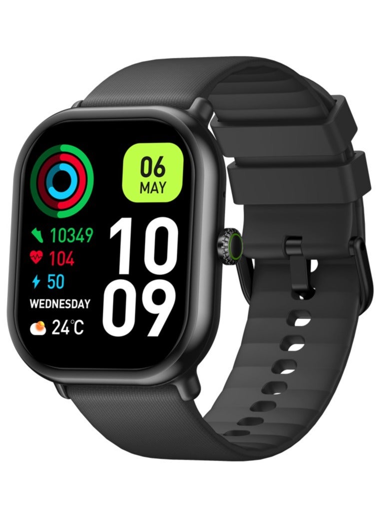 Smart Watch 1.97-Inch AMOLED Bluetooth full Touch Screen Fitness Watch with Heart Rate/Blood Oxygen/Sleep/Stress Monitor, IP68 Water Resistance Smart Watch for Android IOS