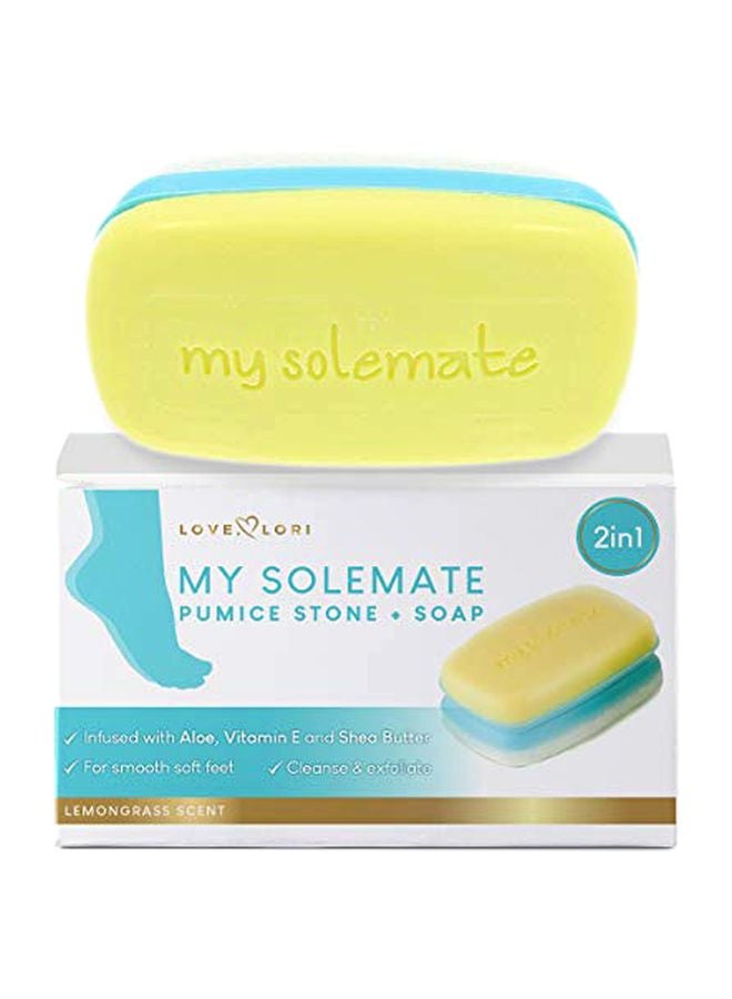 My Solemate Moisturizing Foot Soap With Foot Scrubber Yellow/Blue