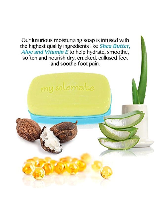 My Solemate Moisturizing Foot Soap With Foot Scrubber Yellow/Blue