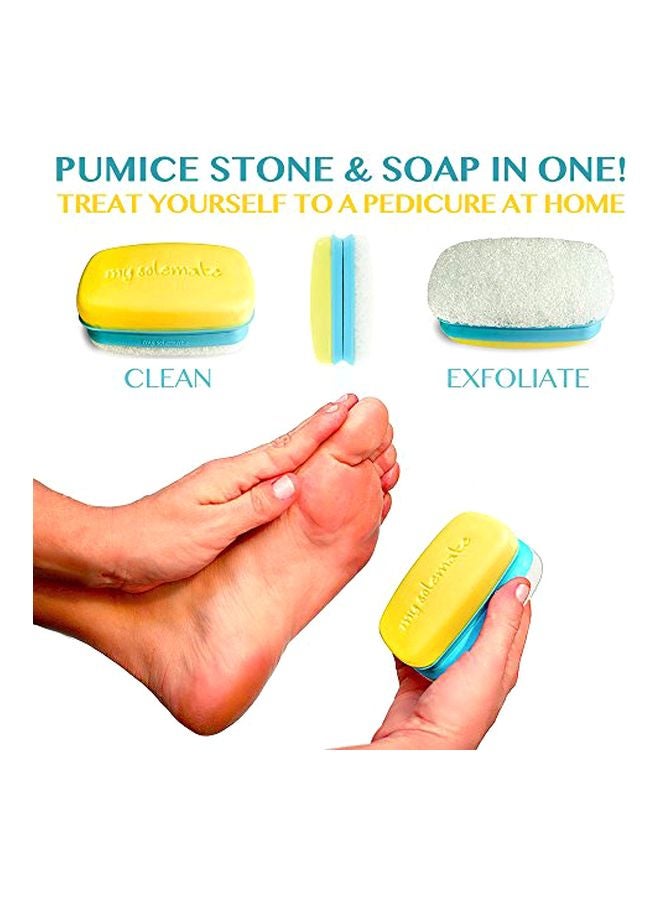 My Solemate Moisturizing Foot Soap With Foot Scrubber Yellow/Blue
