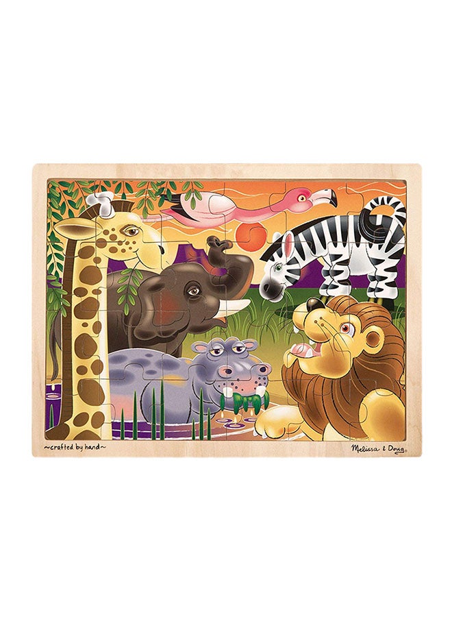 African Animals Wooden Jigsaw Puzzle