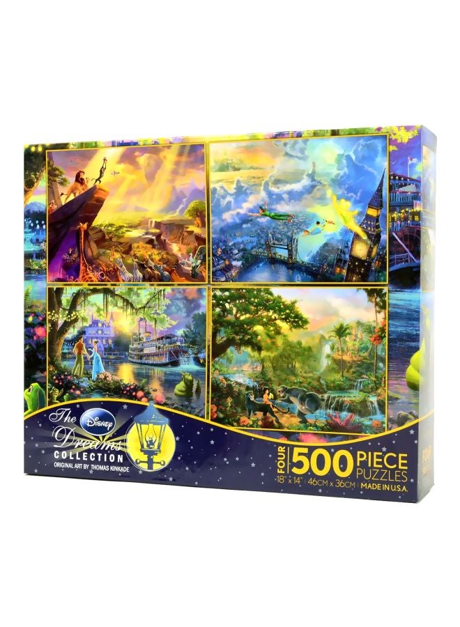 500-Piece 4-In-1 Jigsaw puzzle 643925