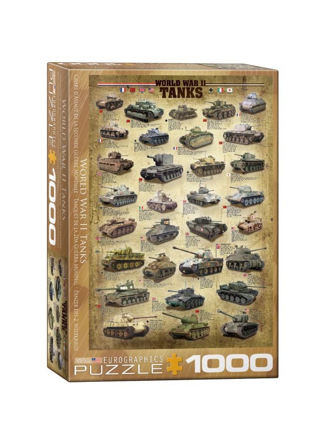 1000-Piece Tanks Of WWII Jigsaw Puzzle 6000-0388