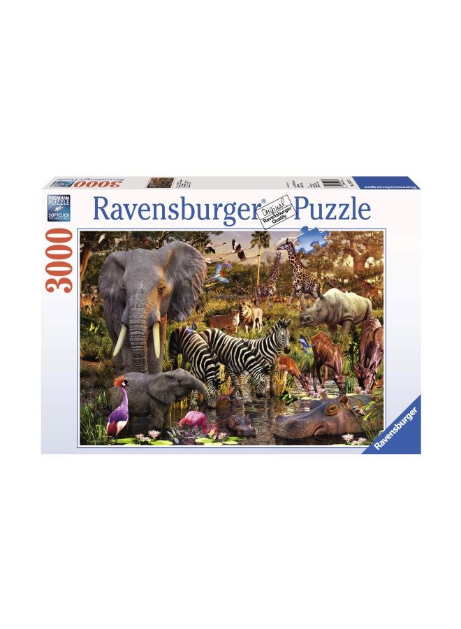 3000-Piece African Animals Puzzle 17037