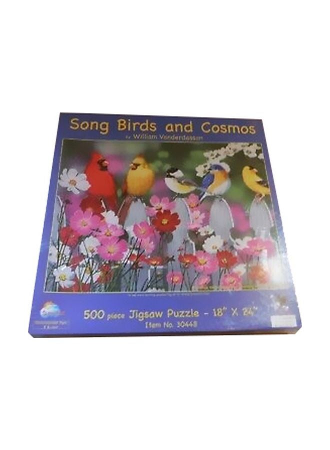 500-Piece Songbirds And Cosmos Jigsaw Puzzle