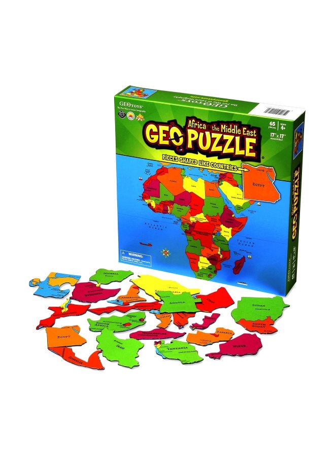 65-Piece Africa And Middle East Jigsaw Puzzle Set GEO 103