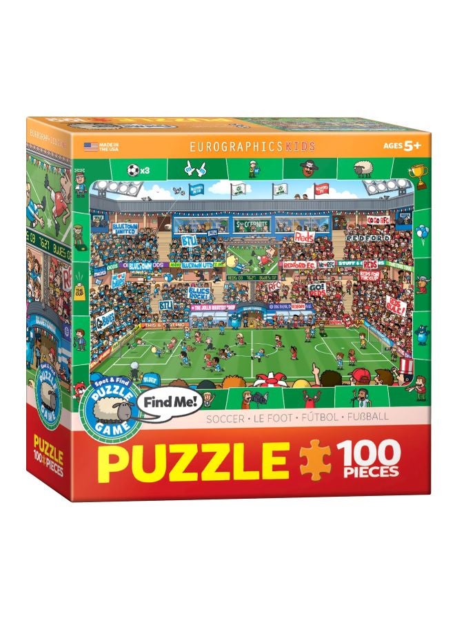 100-Piece Soccer Spot And Find Puzzle 6100-0476