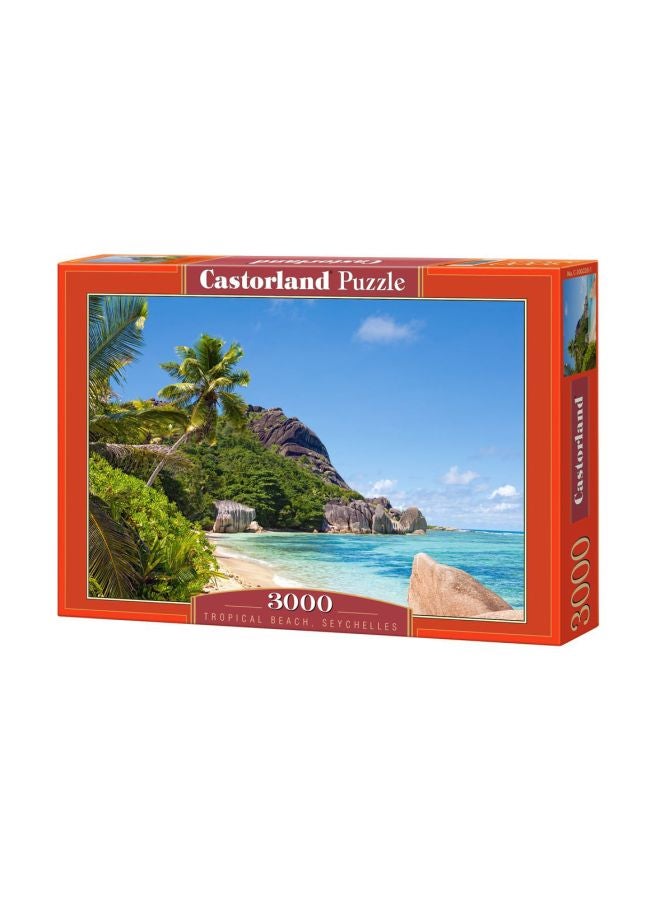3000-Piece Tropical Beach Seychelles Puzzle C-300228-2