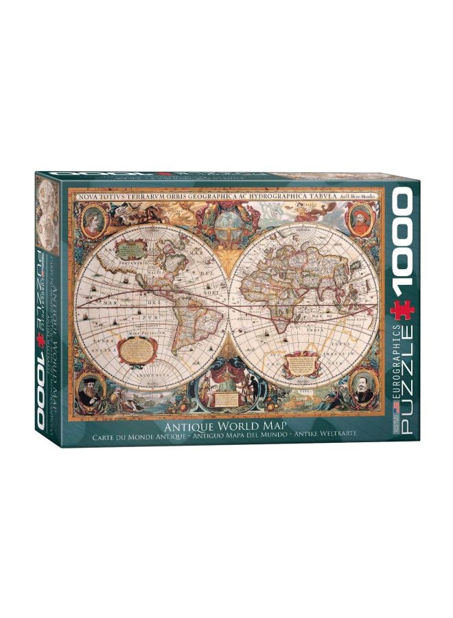 1000-Piece Antique World Map Puzzle Set 6000-1997