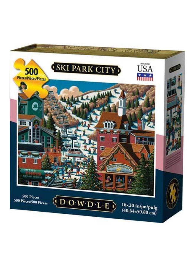 500-Piece Ski Park City Jigsaw Puzzle Set 115
