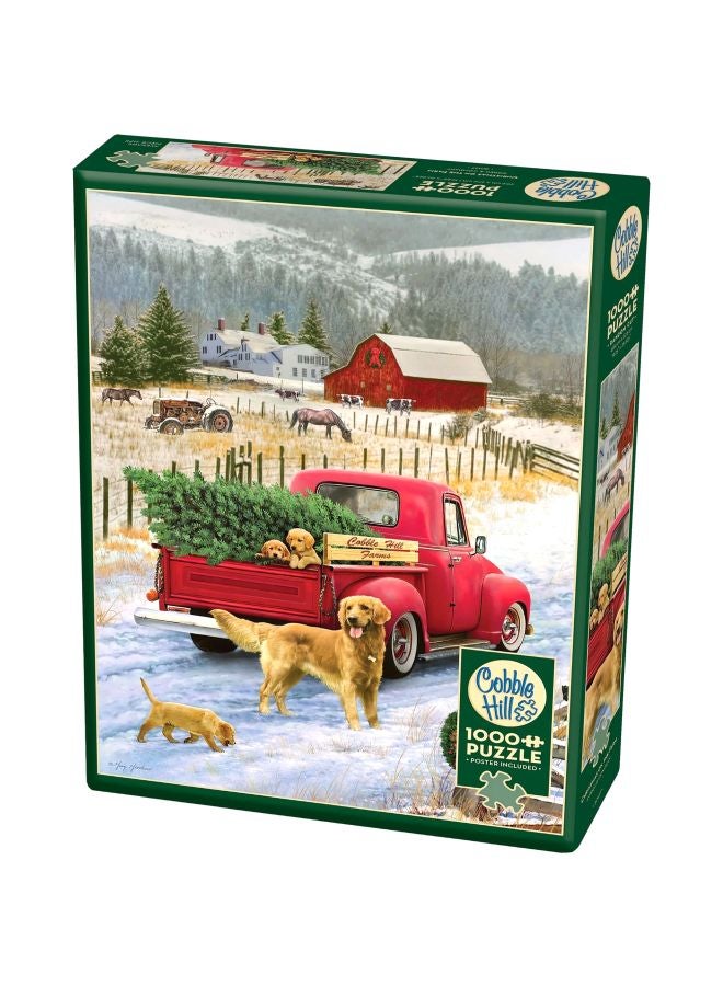 1000-Piece Christmas On The Farm Jigsaw Puzzle 80127