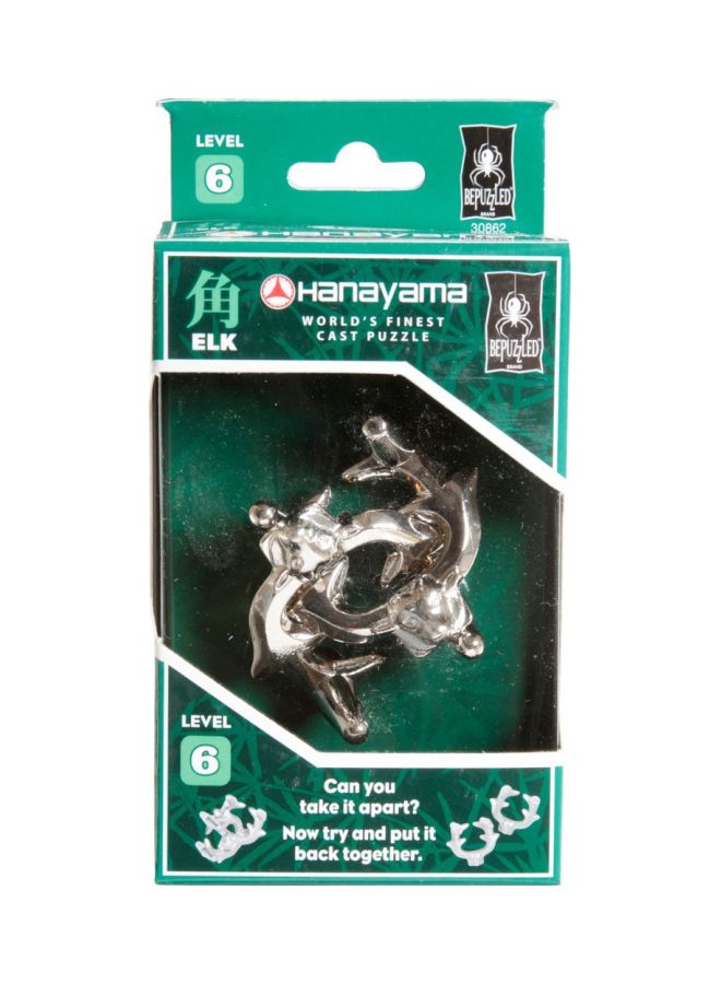 Elk Hanayama Cast Metal Brain Teaser Puzzle 30862