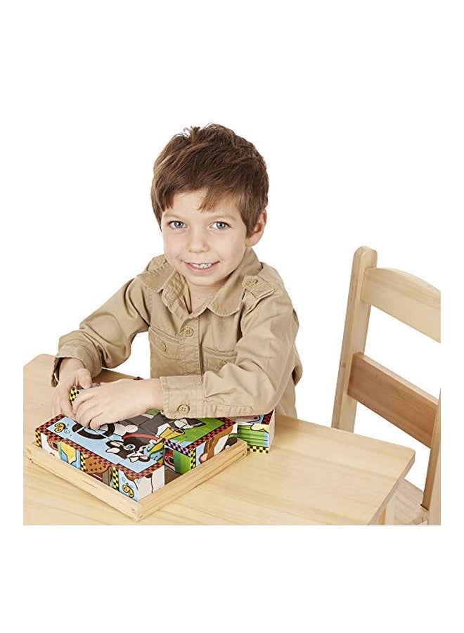 16-Piece Cube Puzzle With Storage Tray