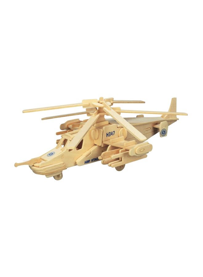 84-Piece Helicopter Wooden 3D Puzzle 1241