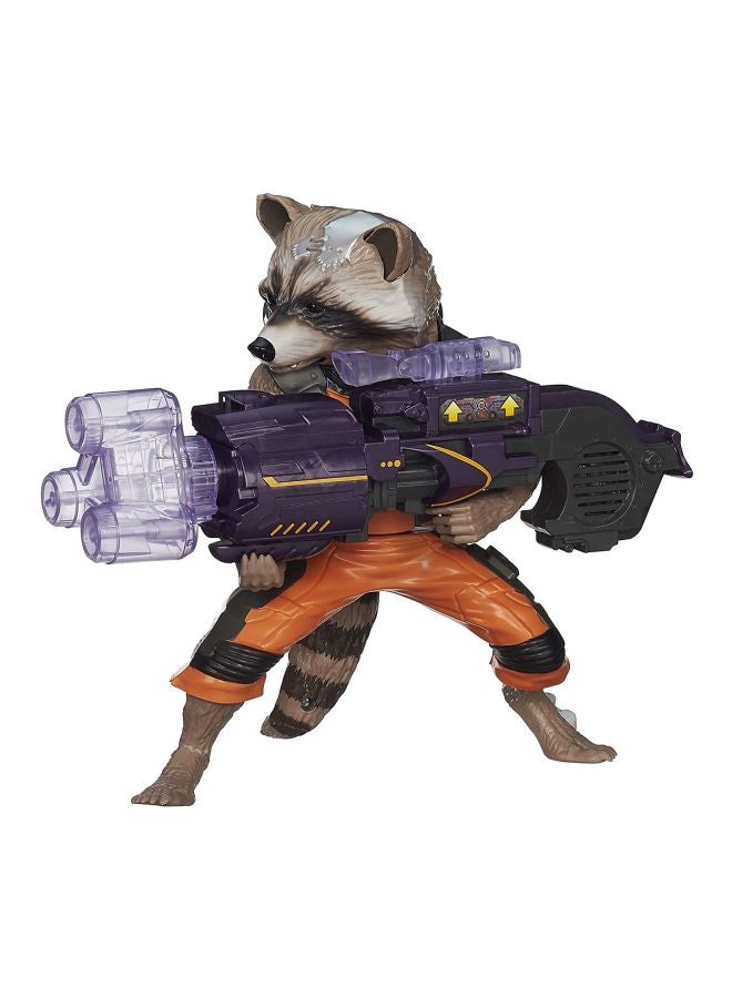 Guardians of The Galaxy Big Blastin' Rocket Raccoon Action Figure A7902 10inch