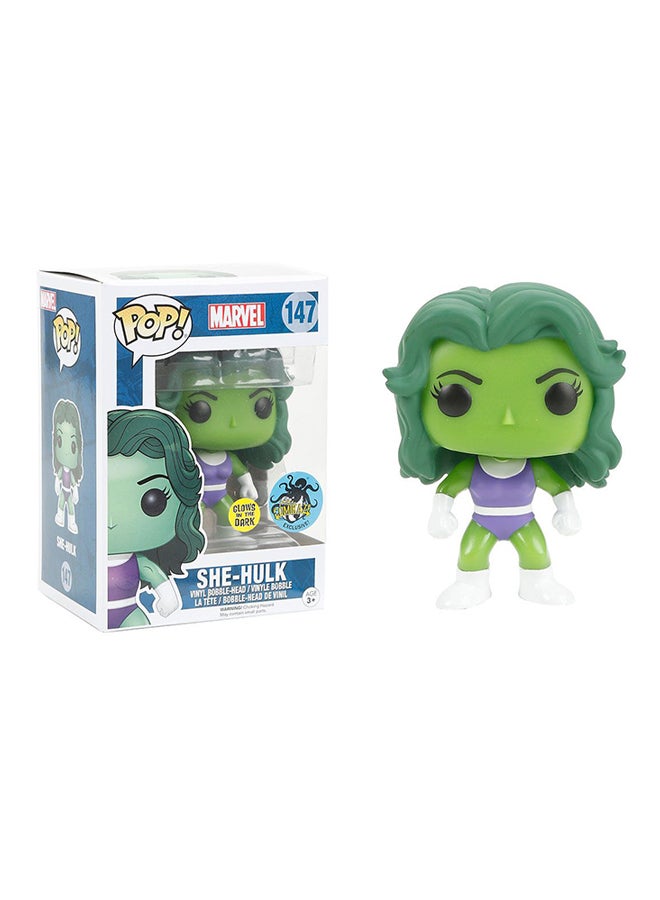 Marvel: Glow In The Dark She Hulk Bobblehead 1.6x1.6x3.9inch