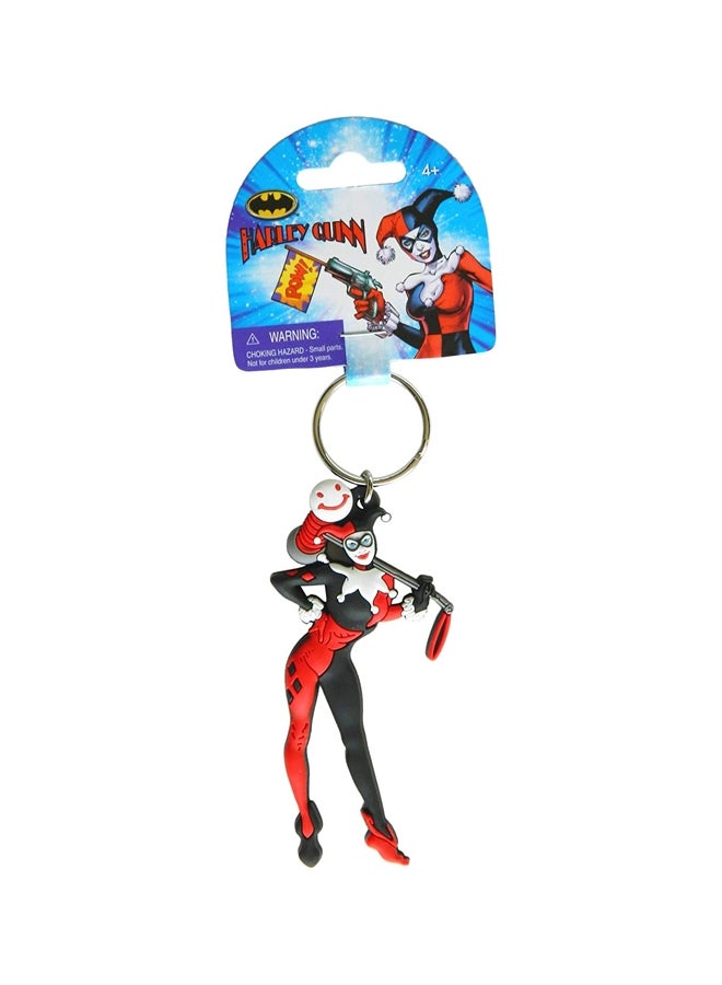 Harley Quinn PVC Soft Touch Figural Key Ring Action Figure
