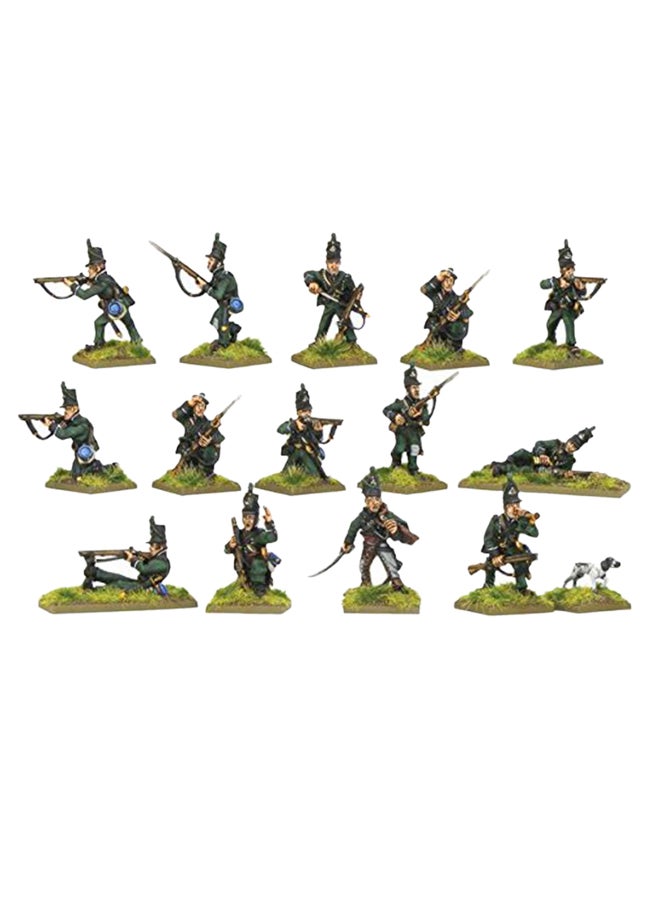 15-Piece Chosen Men Napoleonic British 95th Rifles Miniatures B00O127E34