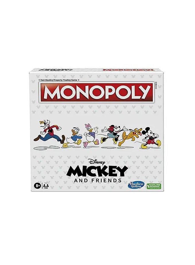 Monopoly: Disney Mickey and Friends Edition Board Game, Ages 8+