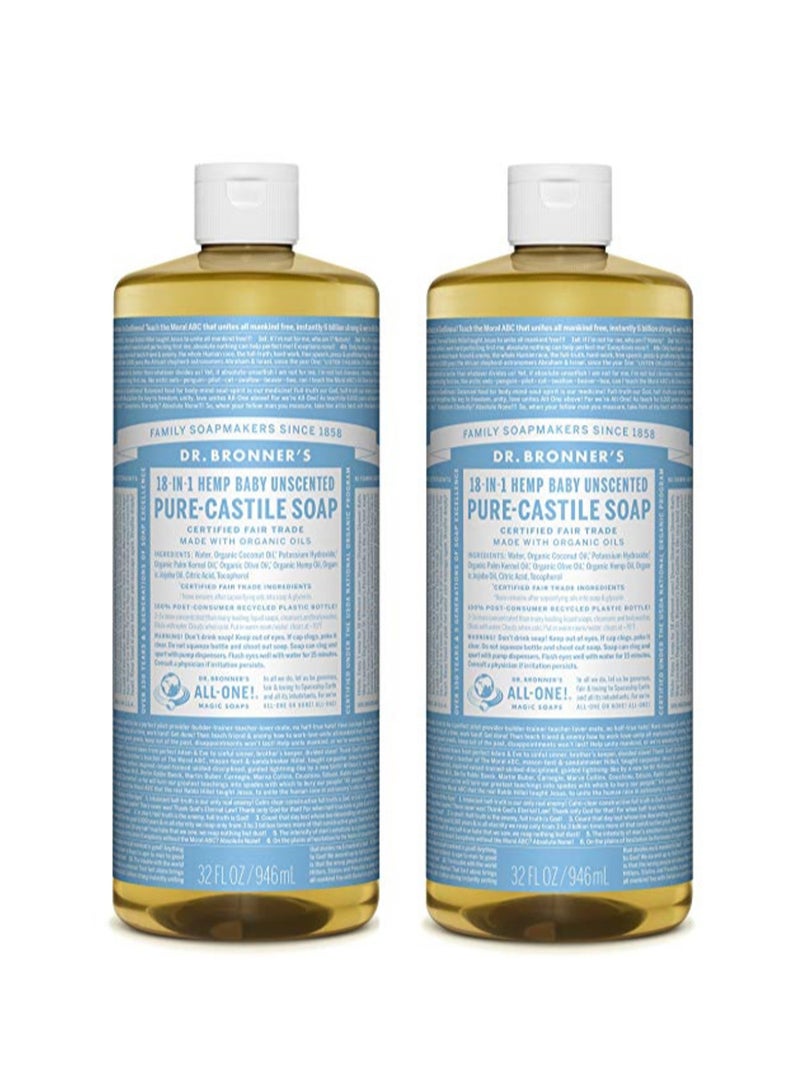 Pack Of 2 Pure-Castile Liquid Soap