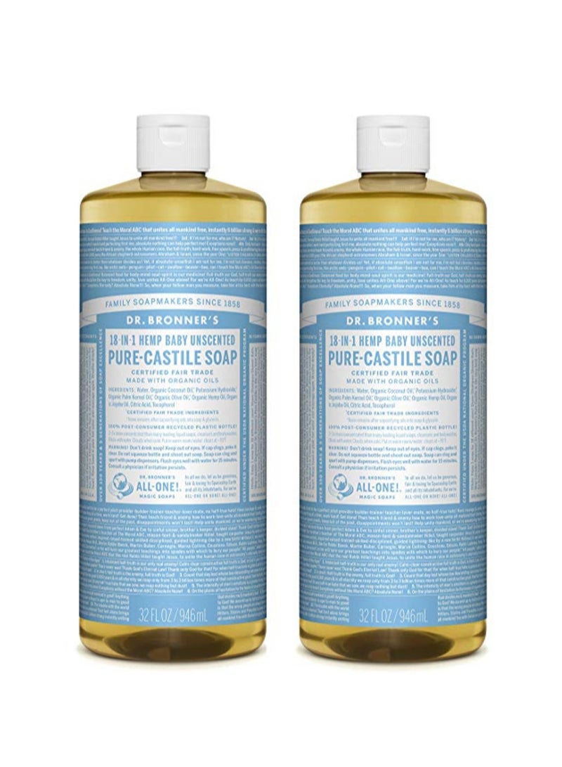 Pack Of 2 Pure-Castile Liquid Soap