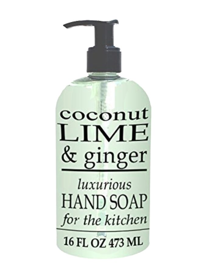 Coconut Lime And Ginger Luxurious Liquid Hand Soap 473ml