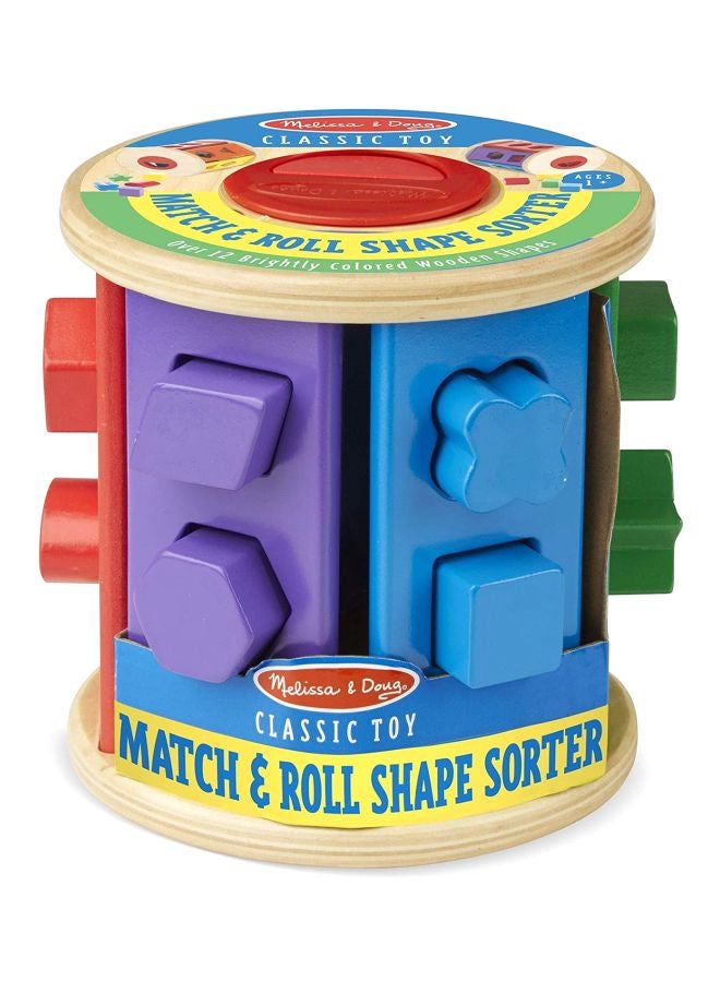 Match And Roll Shape Sorter 3.5x8.5x11inch
