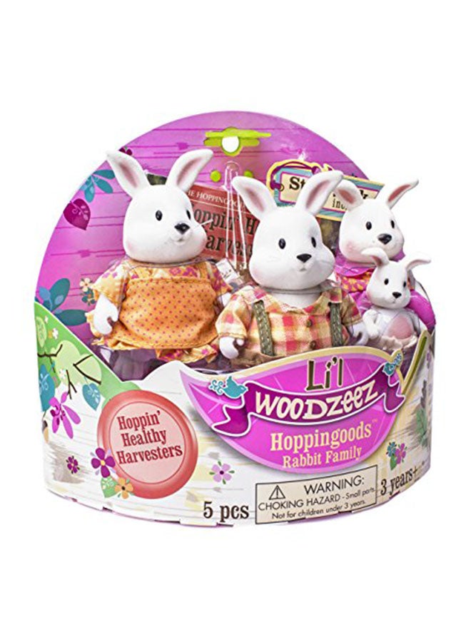 Hoppingoods Rabbit Family Set With Storybook